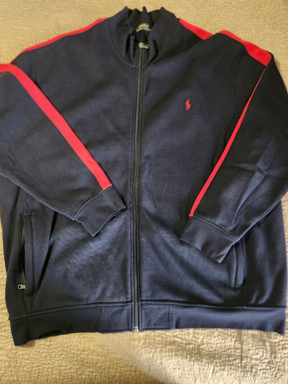 Polo Ralph Lauren Classic Fleece Sportswear Navy Track Jacket